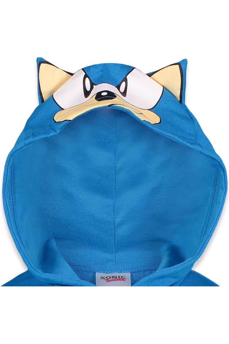 Sonic the Hedgehog Boys' Fleece Zip-Up Hoodie, Alternate, color, Sonic Blue