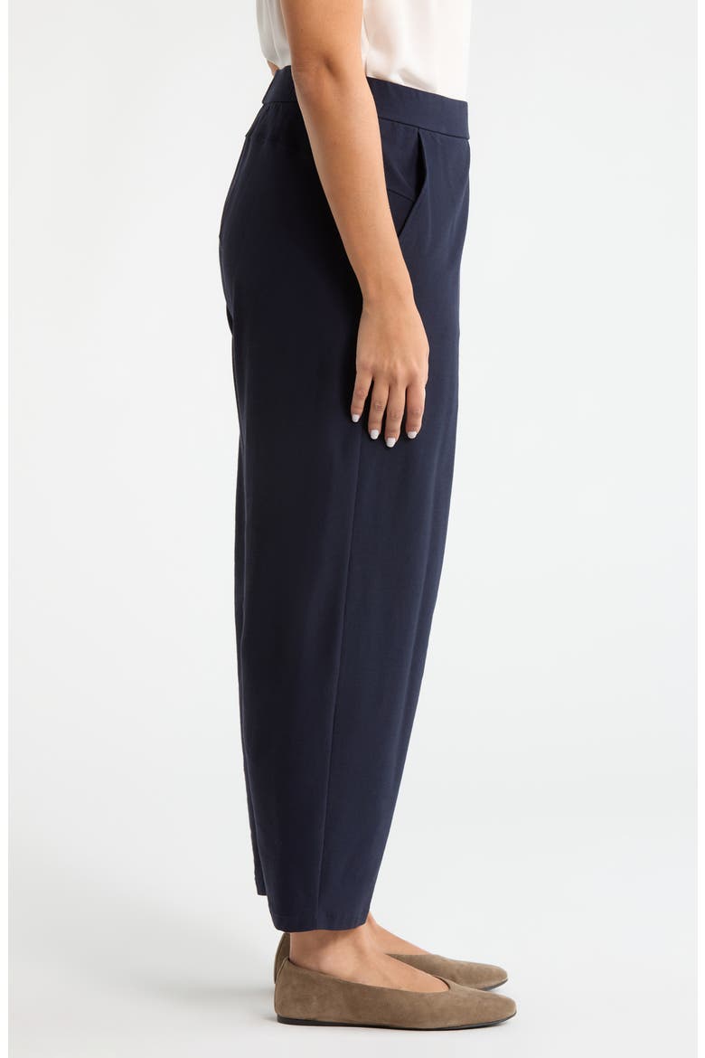 High Waist Ankle Barrel Leg Pants, Alternate, color, INK