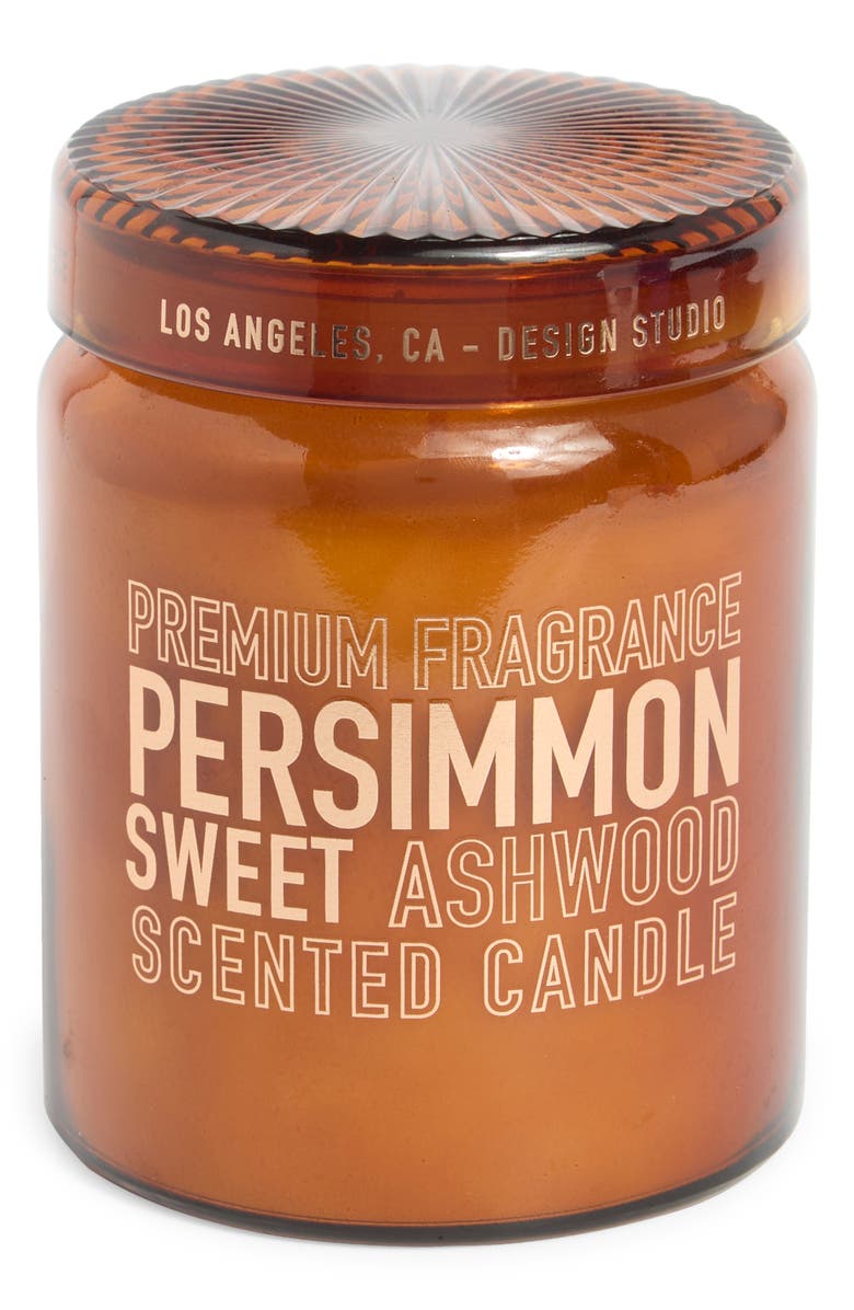 PORTOFINO CANDLES Persimmon & Sweet Ashwood Apothecary Large Jar Candle, Main, color, Persimmon