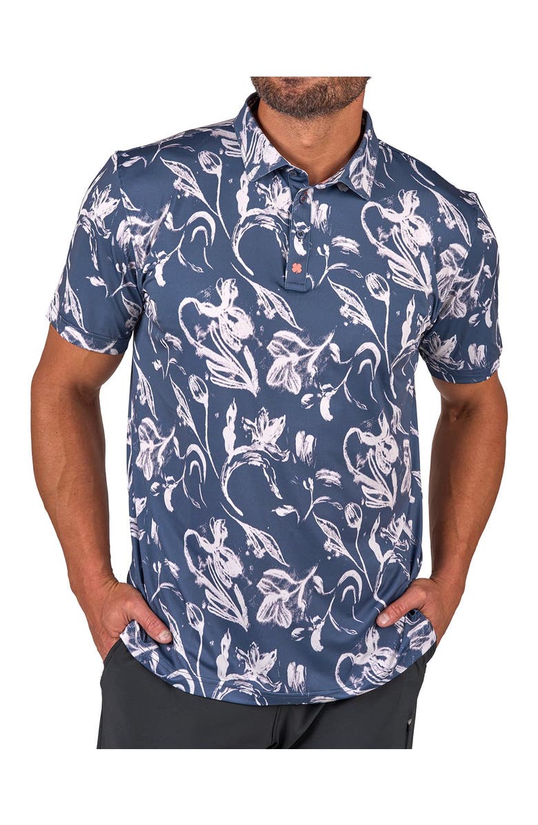 Black Clover Sway Cool Polo, Main, color, Charcoal