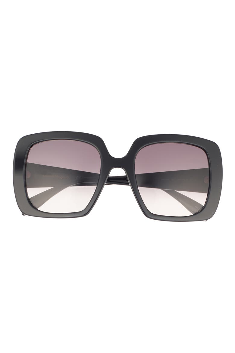 54mm Square Sunglasses, Main, color, BLACK BLACK GREY