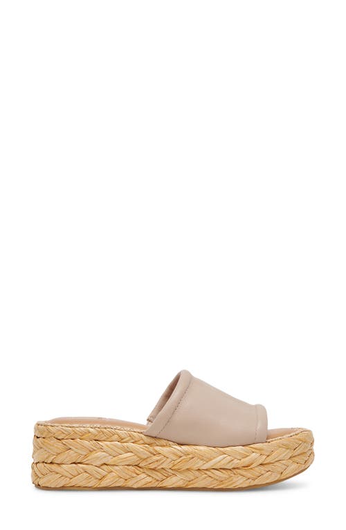 Dolce Vita Chavi Platform Slide Sandal In Sand Leather
