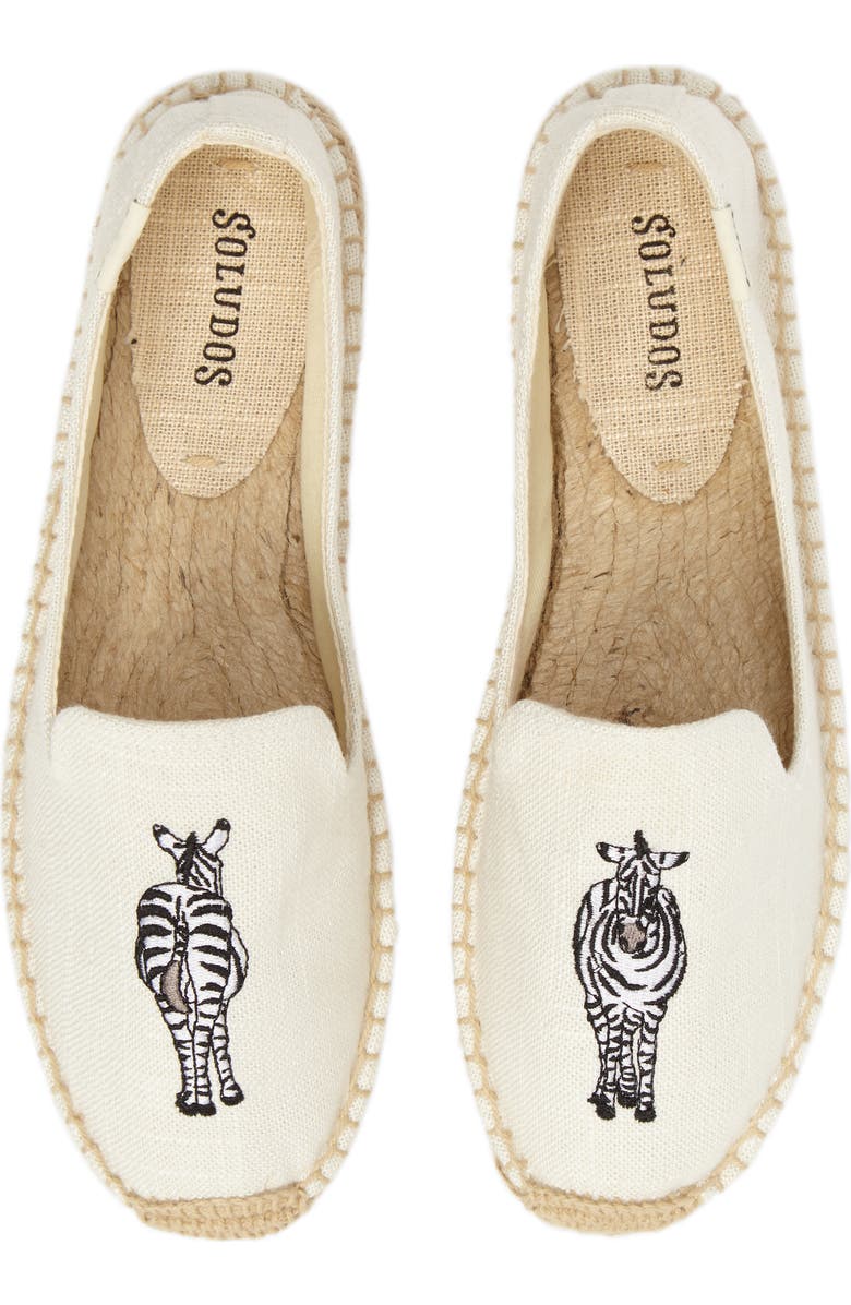Soludos Embroidered Espadrille Slip-On, Main, color,