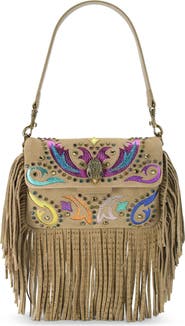 Kurt Geiger London Small Oxford Fringe Suede Shoulder Bag