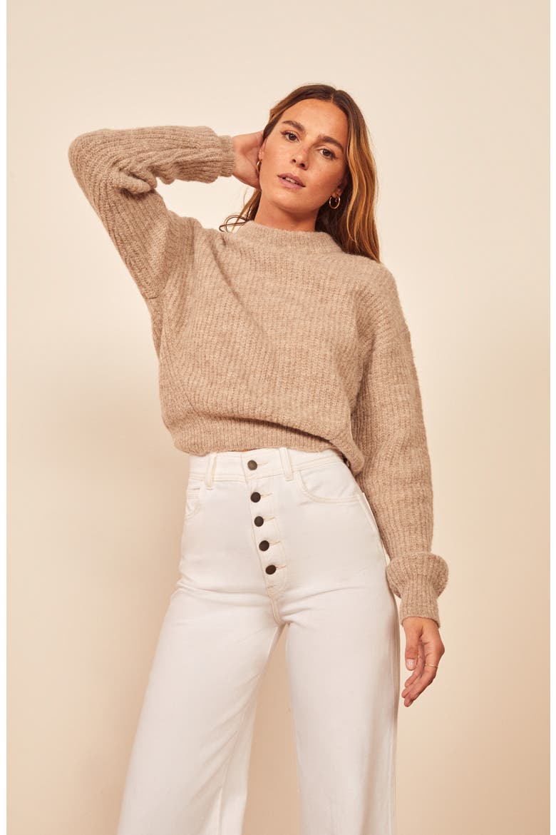 Olive High Waist Jeans, Alternate, color, VINTAGE WHITE