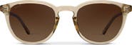 WMP Eyewear Walker - 50mm Rounded Oval Polarized Sunglasses
