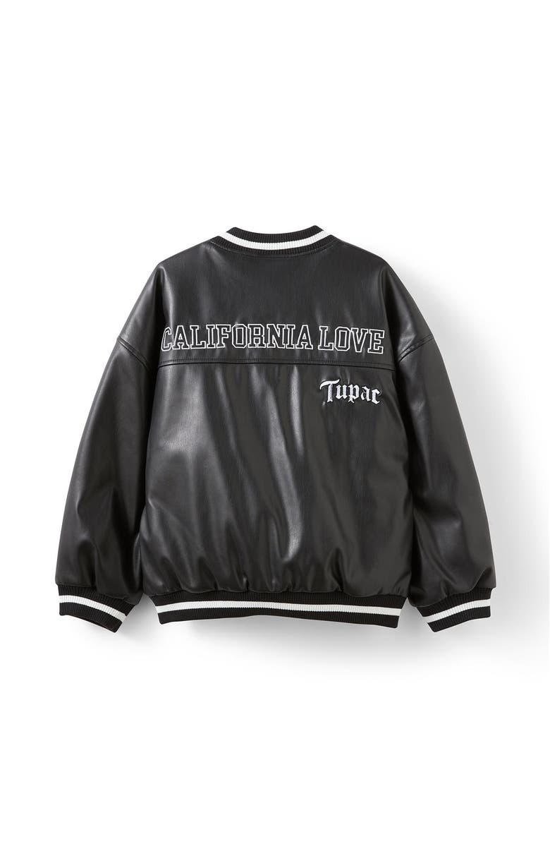 Cotton On Kids Kid's License Faux Leather Bomber Jacket, Alternate, color, 