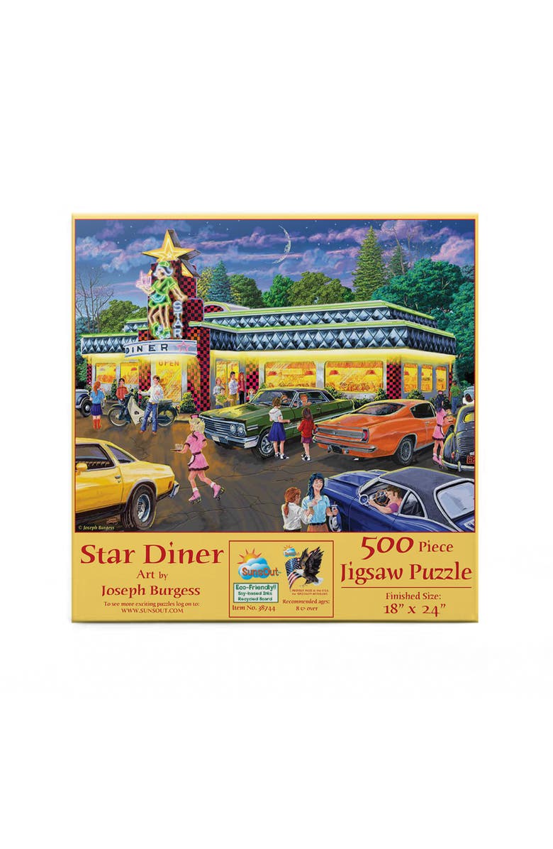 Sunsout Star Diner 500 piece Jigsaw Puzzle for Adults, Alternate, color, Multicolor