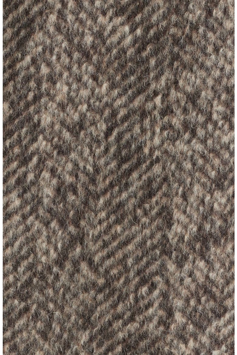 Sherwood Wool & Alpaca Blend Herringbone Topcoat, Alternate, color, TAUPE HERRINGBONE