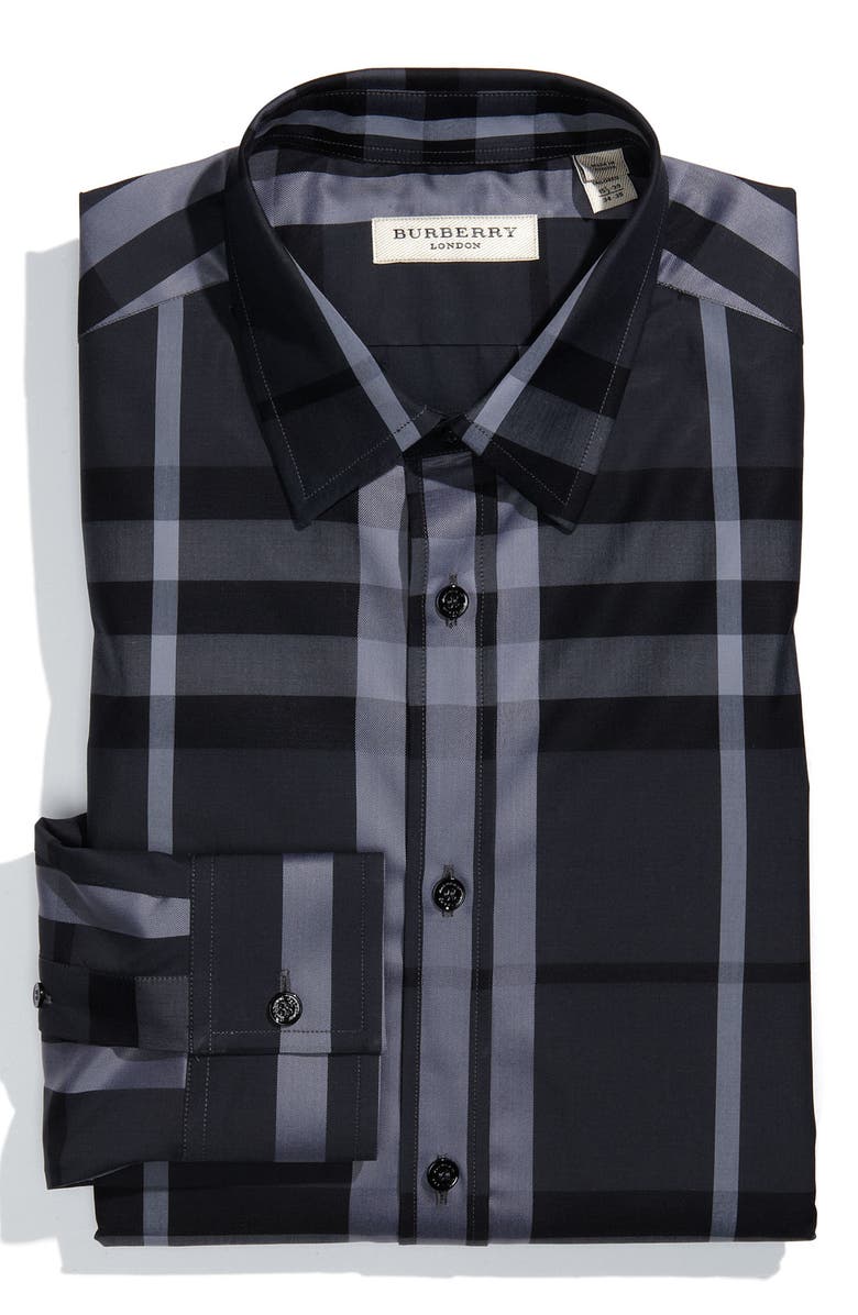 Burberry London Tailored Fit Dress Shirt, Main, color, 