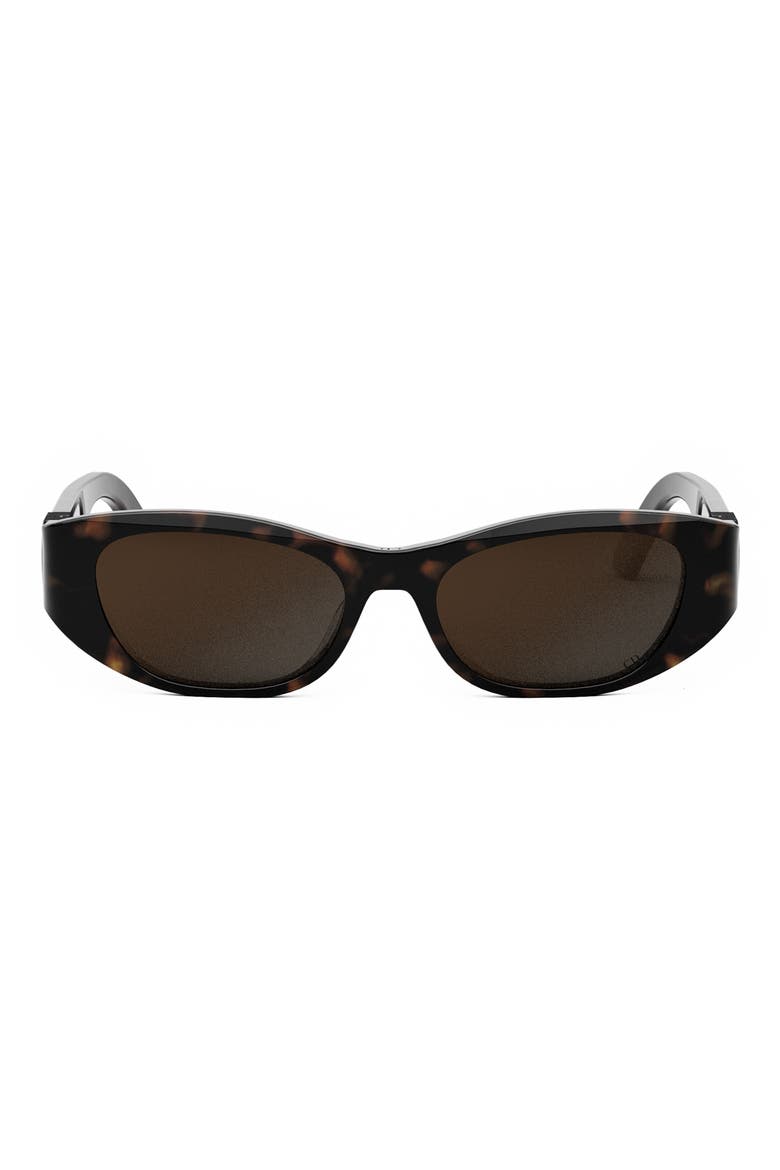 30Montaigne S9U 54mm Square Sunglasses, Main, color, DARK HAVANA / SMOKE MIRROR
