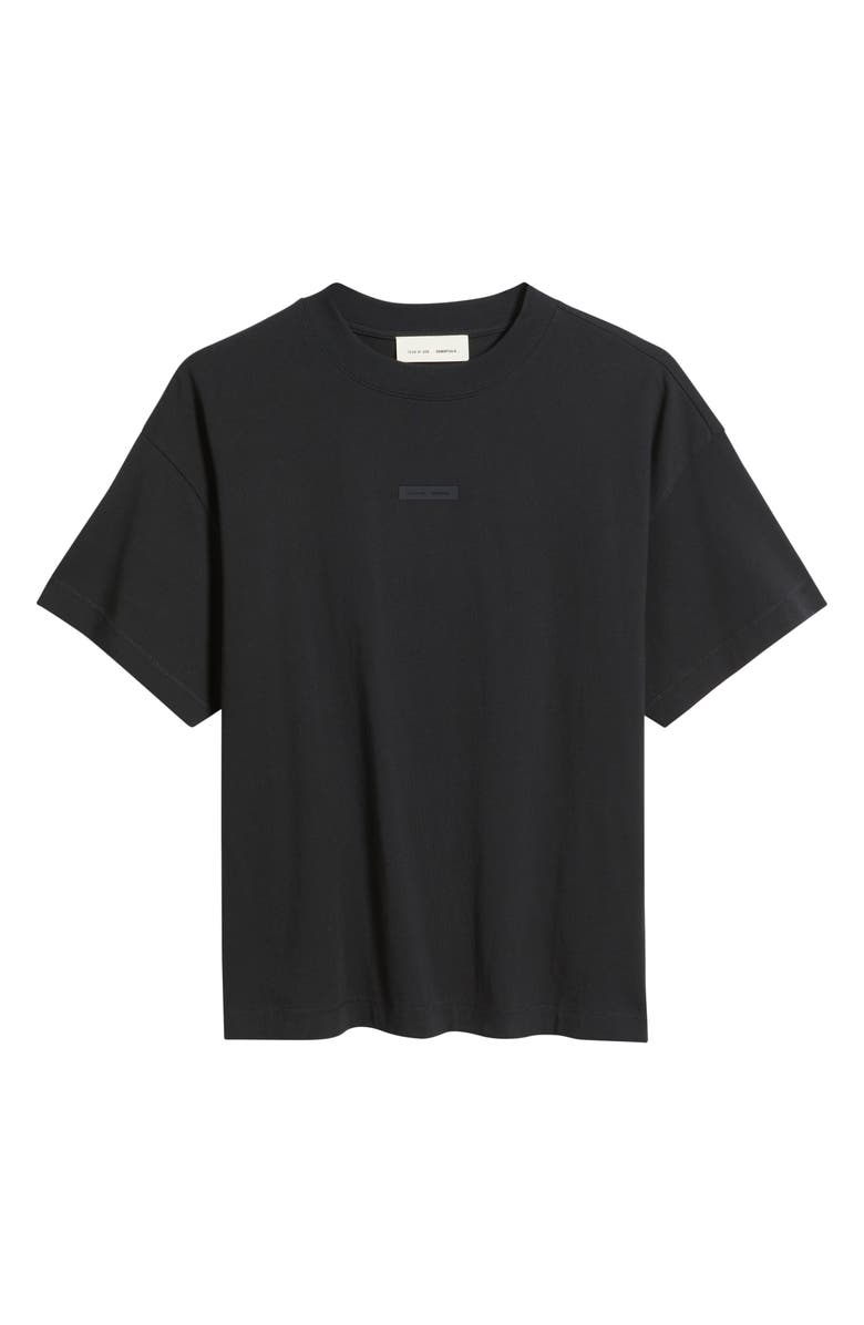 Fear of God Essentials Vintage Fit Logo T-Shirt, Alternate, color, Jet Black