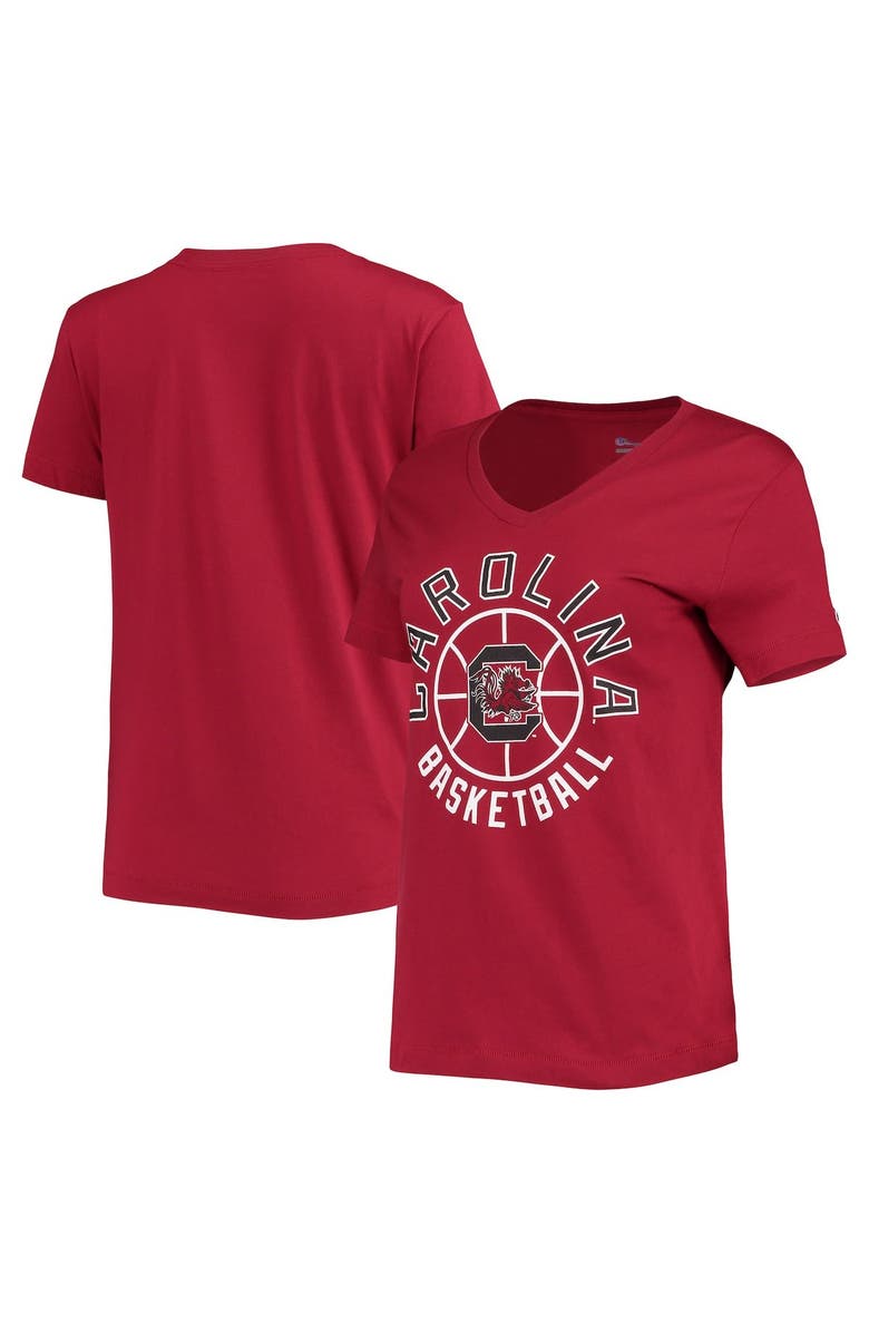Champion Women's Champion Garnet South Carolina Gamecocks Basketball V-Neck T-Shirt, Main, color,