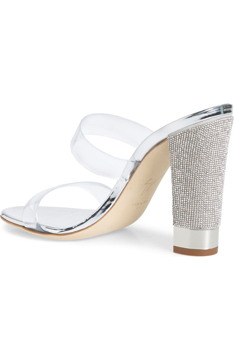 Giuseppe Zanotti Jelly Crystal Block Heel Sandal, Alternate, color,