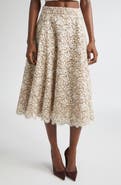 Michael Kors Collection Soutache Lace Circle Skirt