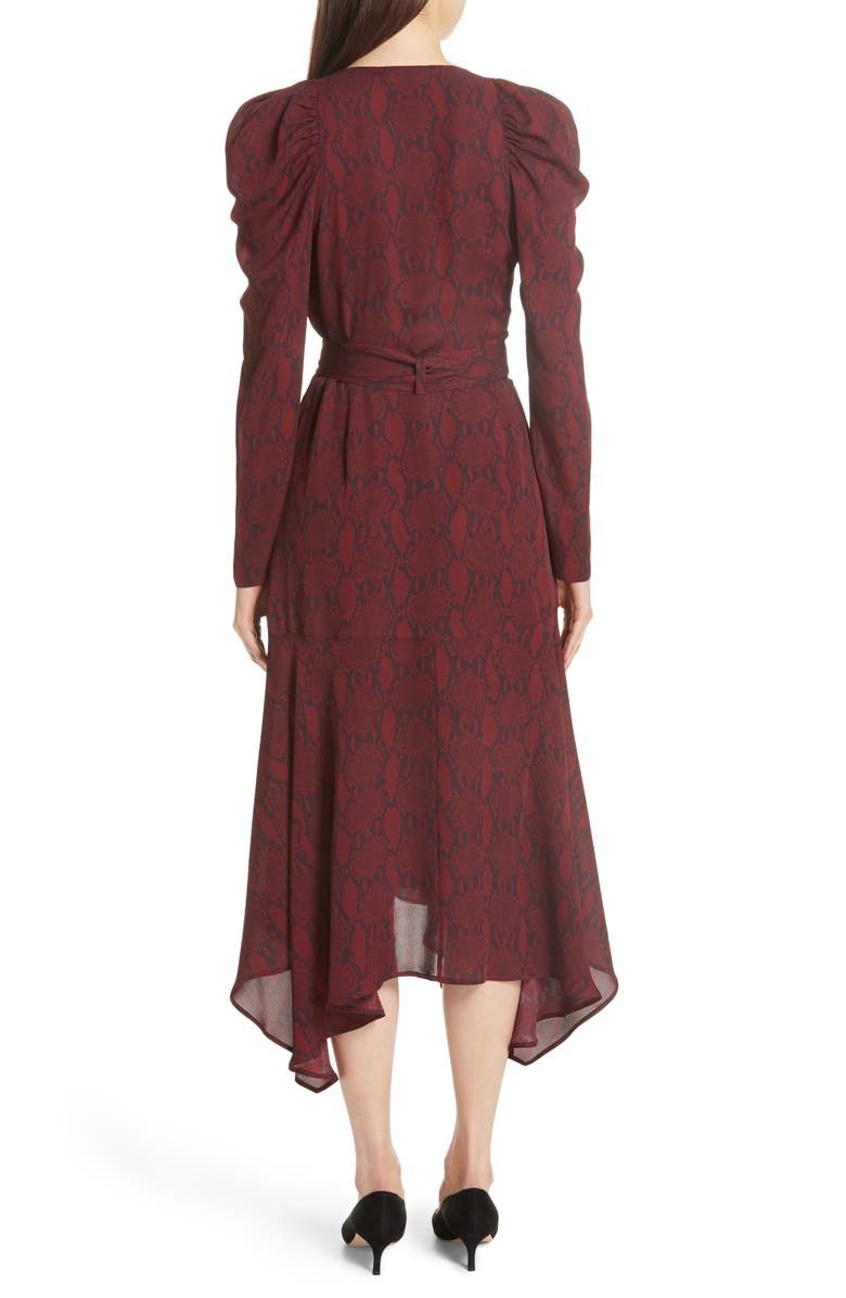 A.L.C. Tianna Silk Wrap Dress, Alternate, color, 