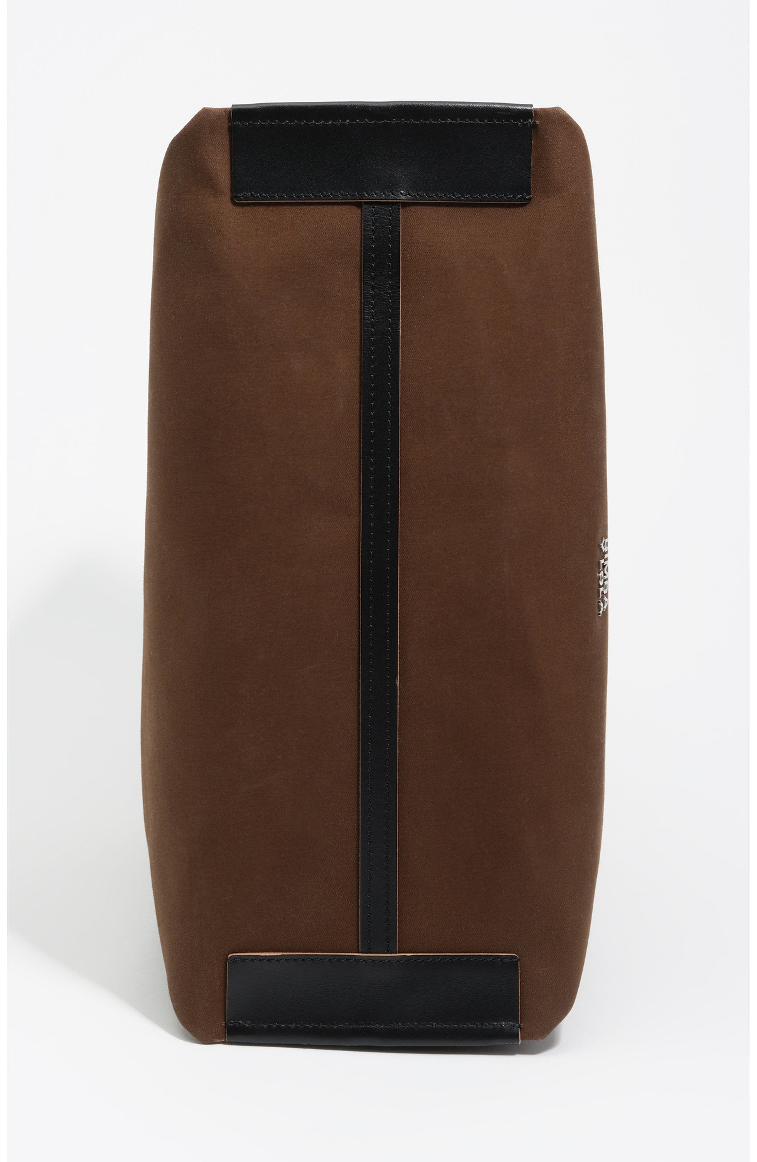 Checked Nylon Chihuahua Shopper Bag, Alternate, color, DARK KHAKI