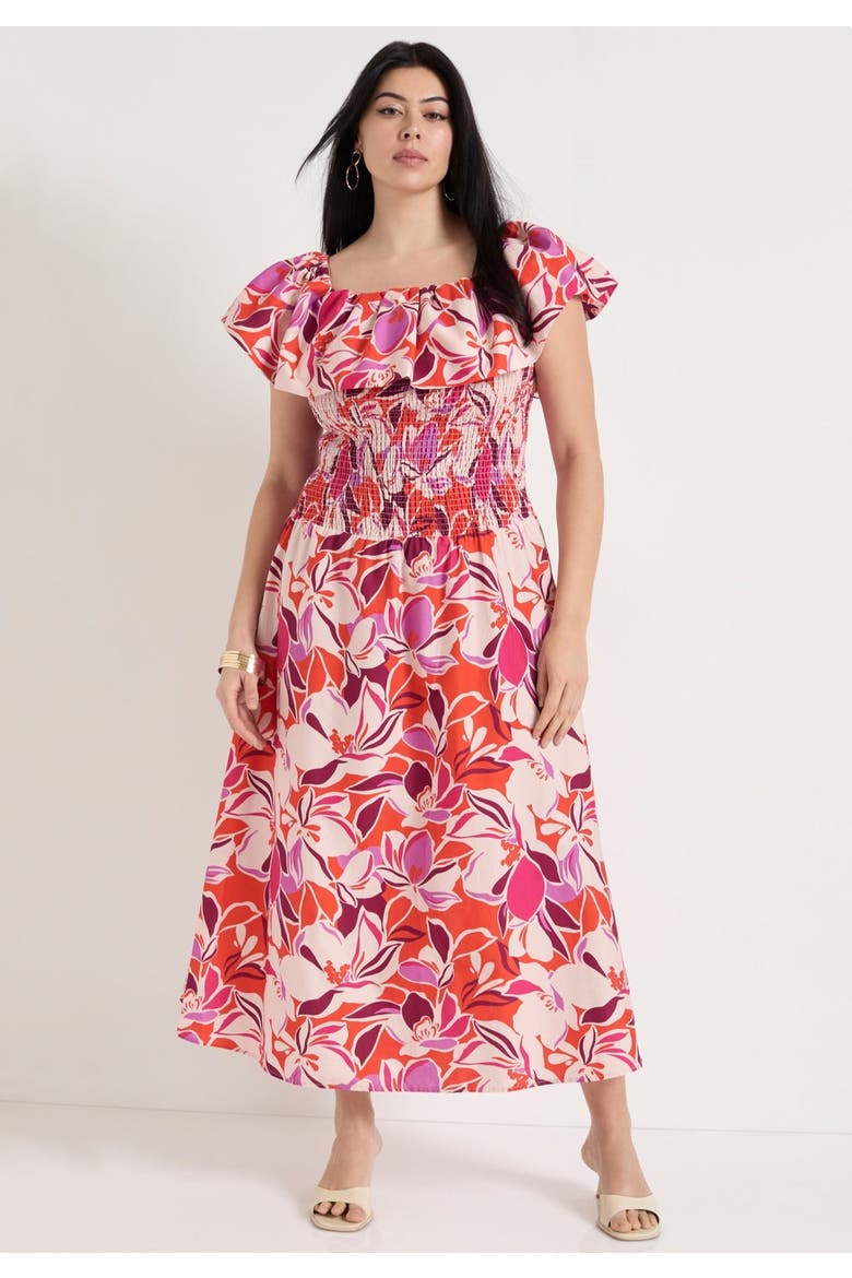 Smocked Bubble Dress, Alternate, color, THE BLOOMS