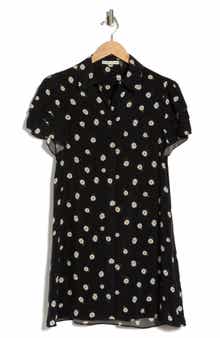 Alice + Olivia Jen Short Sleeve Shirt Dress