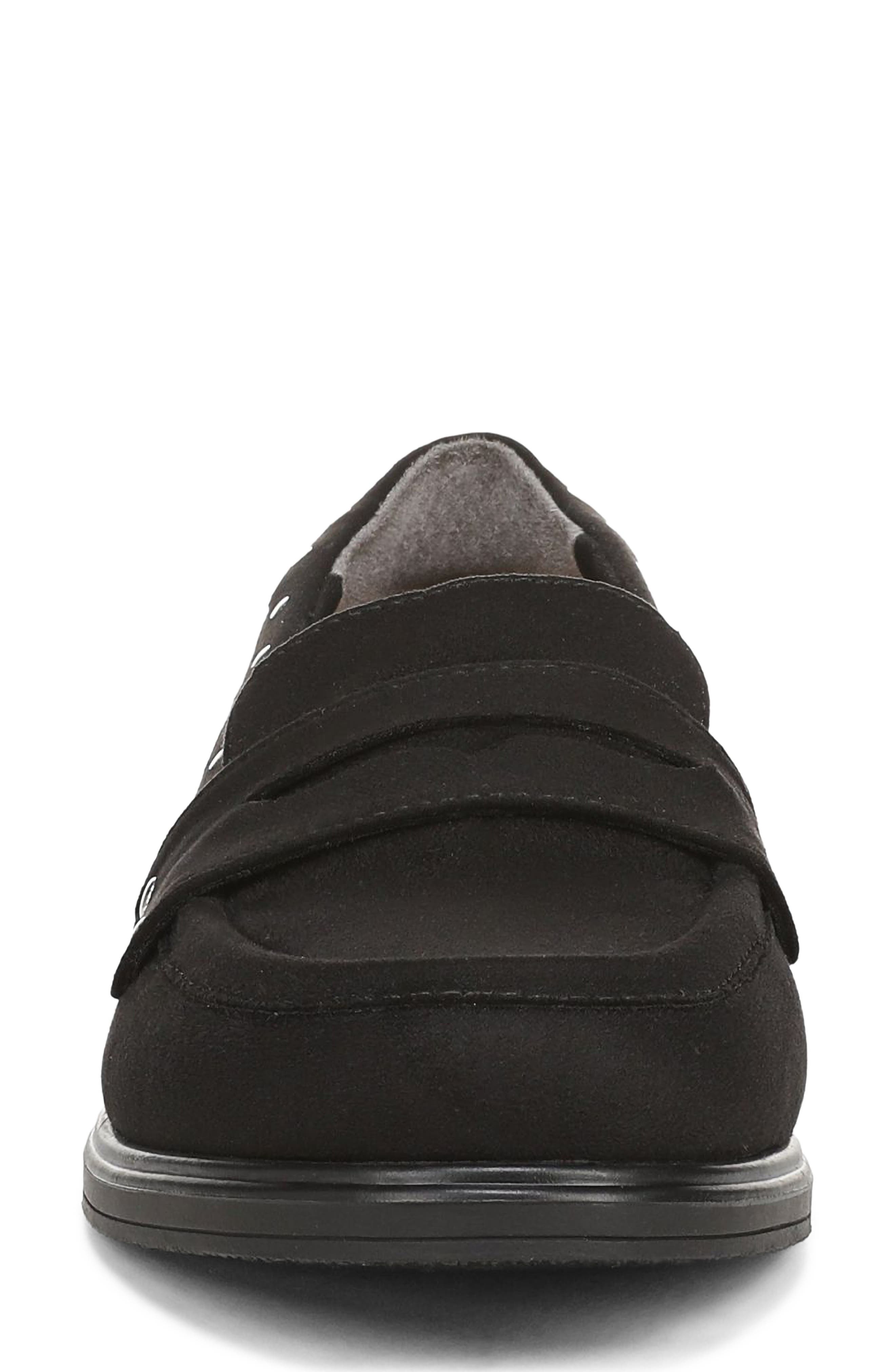 Hello Stud Penny Loafer, Alternate, color, BLACK STUD MICROSUEDE