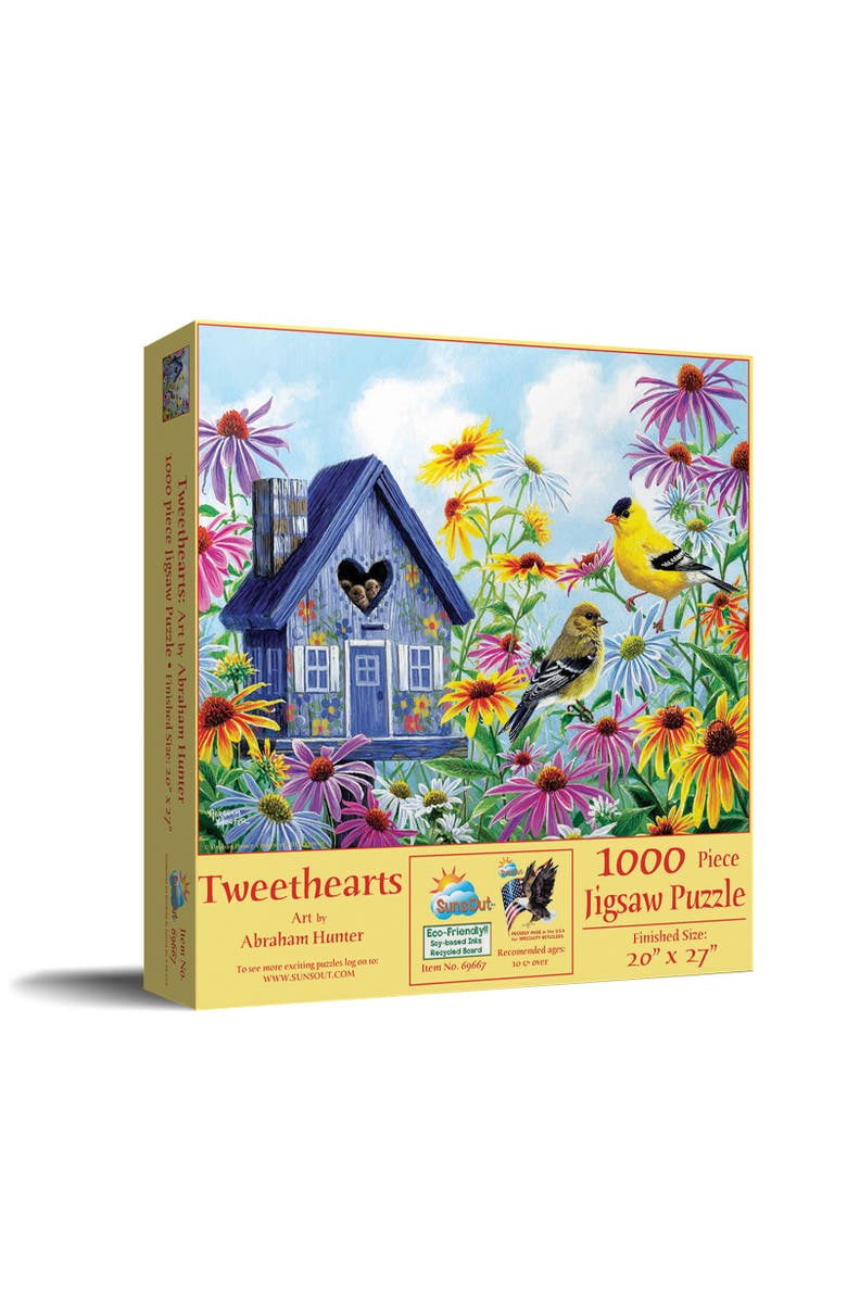Sunsout Tweethearts 1000 piece Jigsaw Puzzle for Adults, Main, color, Multicolor
