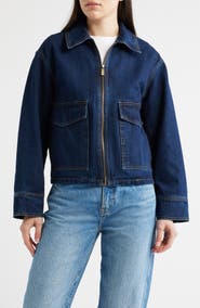 Michael Kors Crop Denim Jacket