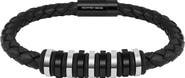 GEOFFREY BEENE Men's Ornaments Braided Leather Bracelet