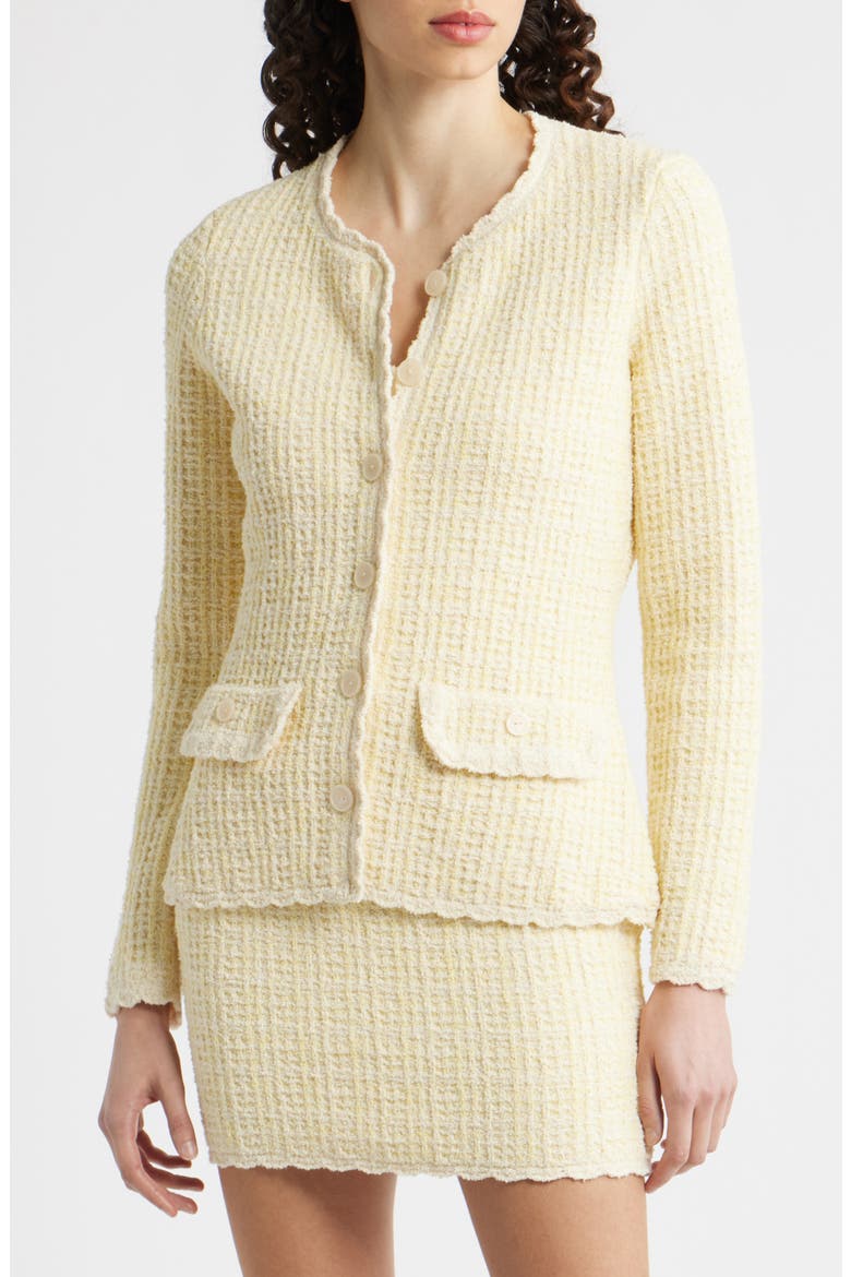 Gaililee Cardigan, Alternate, color, DAYLILY YELLOW