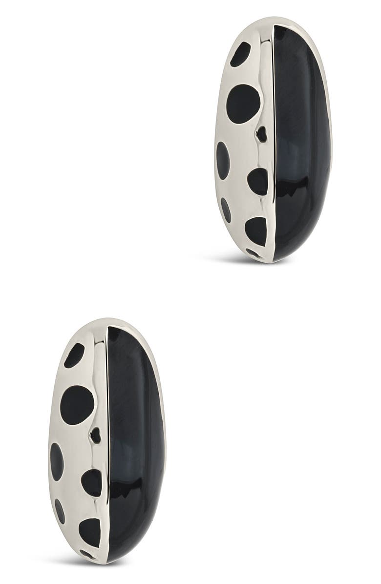 Sterling Forever Lisha Hoop Earrings, Alternate, color, 