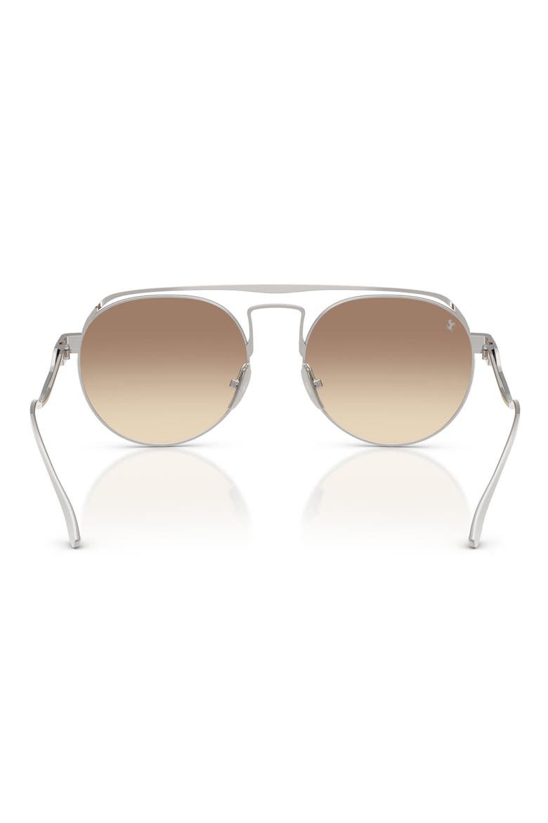 55mm Oval Sunglasses, Alternate, color, BRUSHED GREY / DARK BROWN