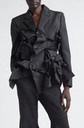 Comme des Garçons Asymmetric Single Breasted Gabardine Blazer