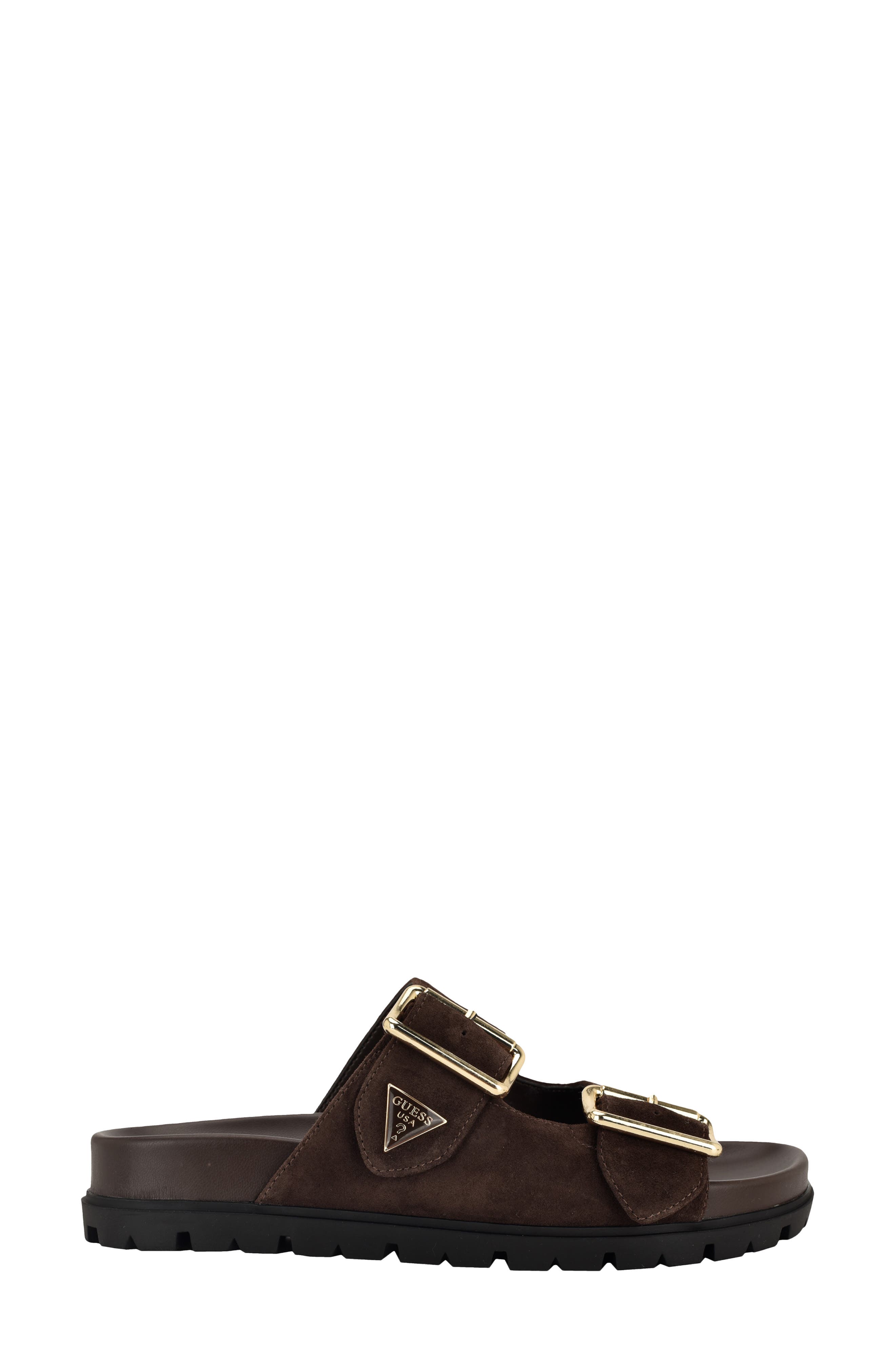 GUESS Fasten Sandal, Alternate, color, Dark Brown