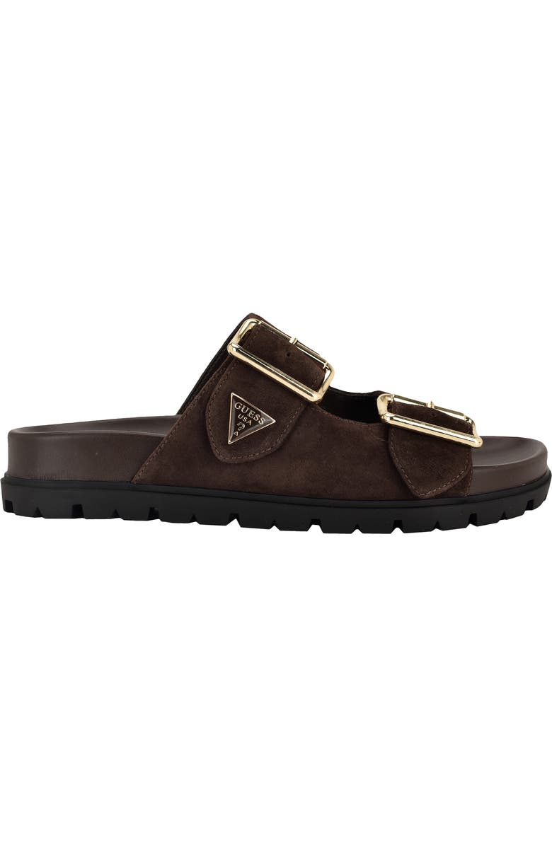 GUESS Fasten Sandal, Alternate, color, Dark Brown