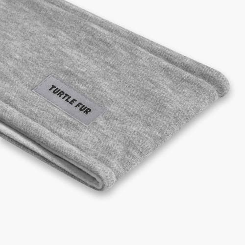 Turtle Fur Luxe Wide Headband In Gray