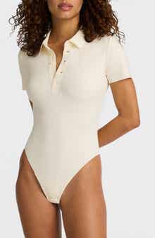Commando Polo Scuba Knit Bodysuit