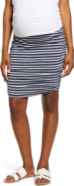 Angel Maternity Over the Belly Ruched Maternity Skirt