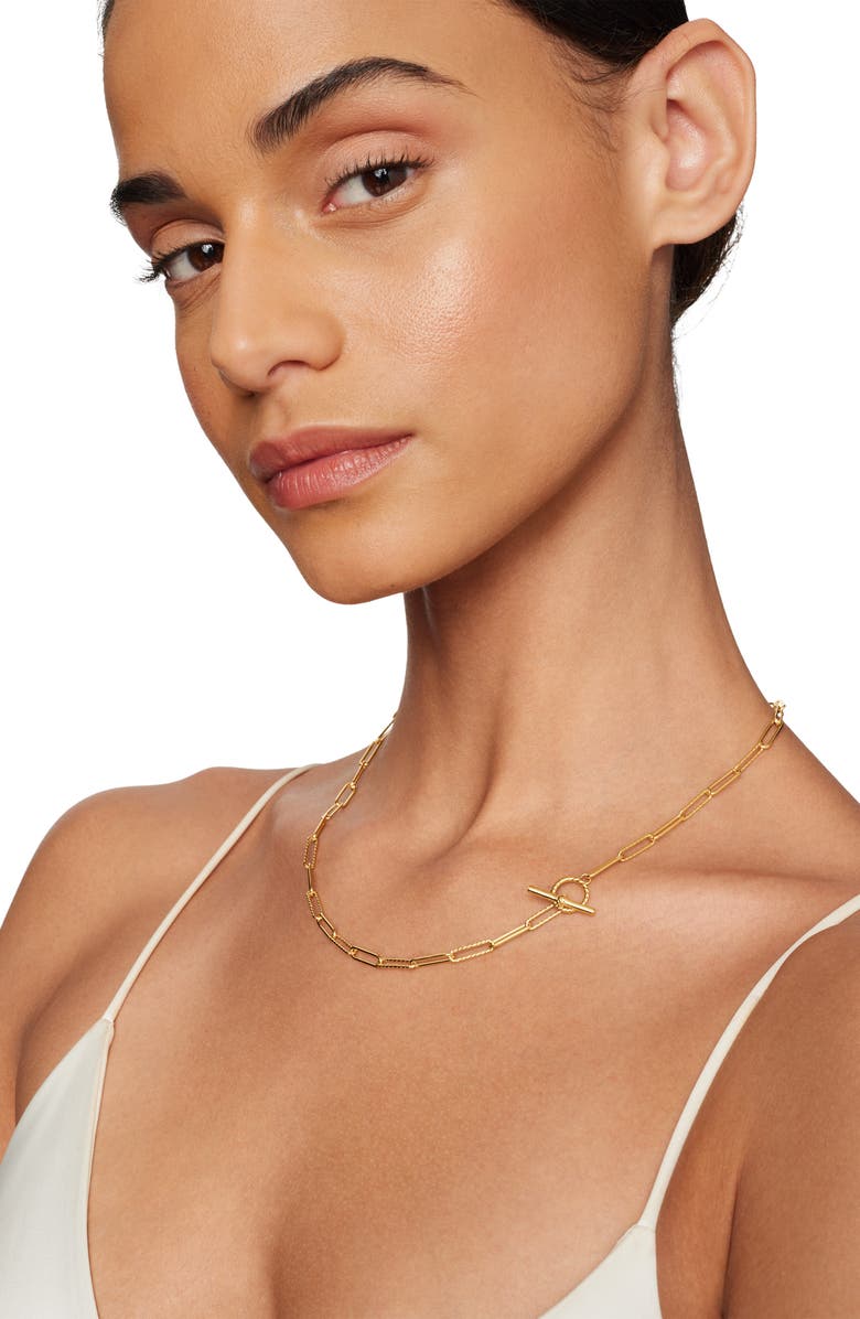 David Yurman DY Madison<sup>®</sup> Elongated Chain Necklace in 18K Yellow Gold, 3.5mm, Alternate, color, 18K Yellow Gold