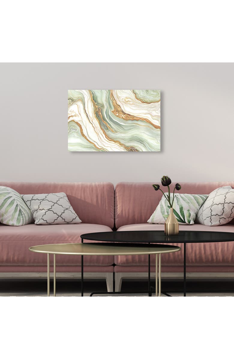 Wynwood Studio Green & Gold Canvas Wall Art, Alternate, color, Green