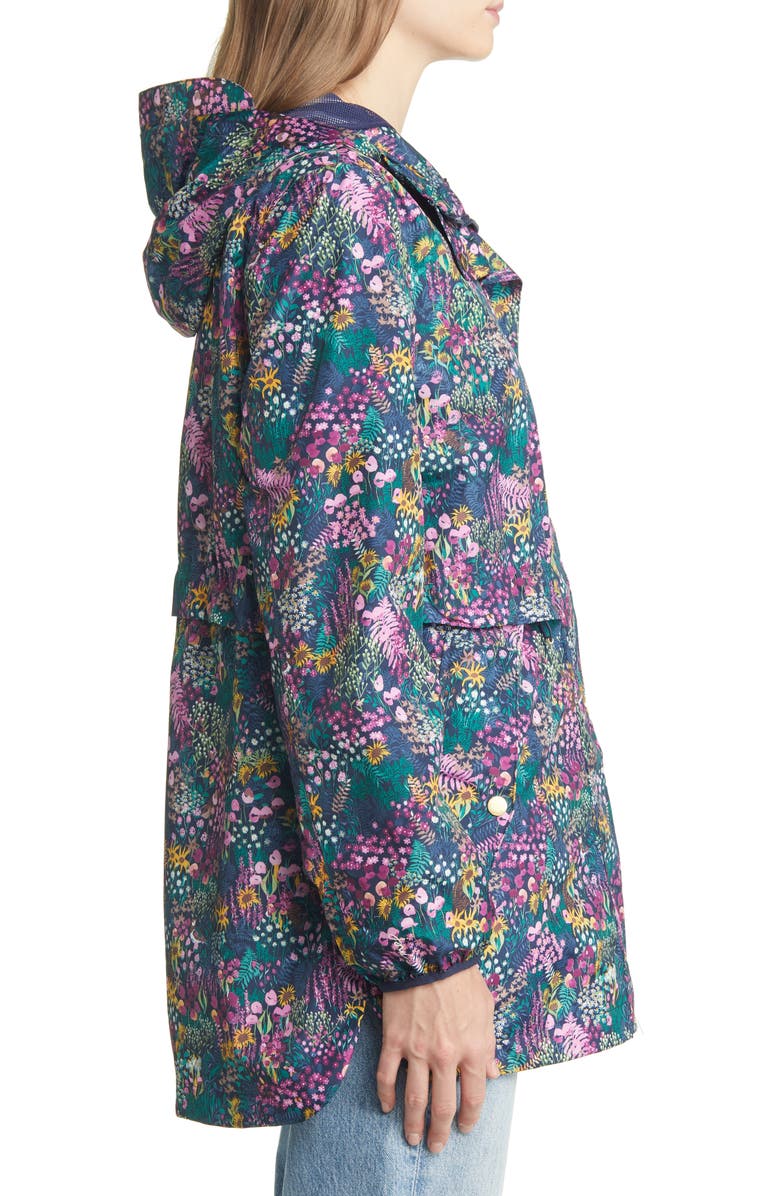 Joules Brookside Animal Print Raincoat, Alternate, color, 