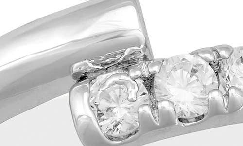 Savvy Cie Jewels Graduated Partway Cubic Zirconia Band Ring