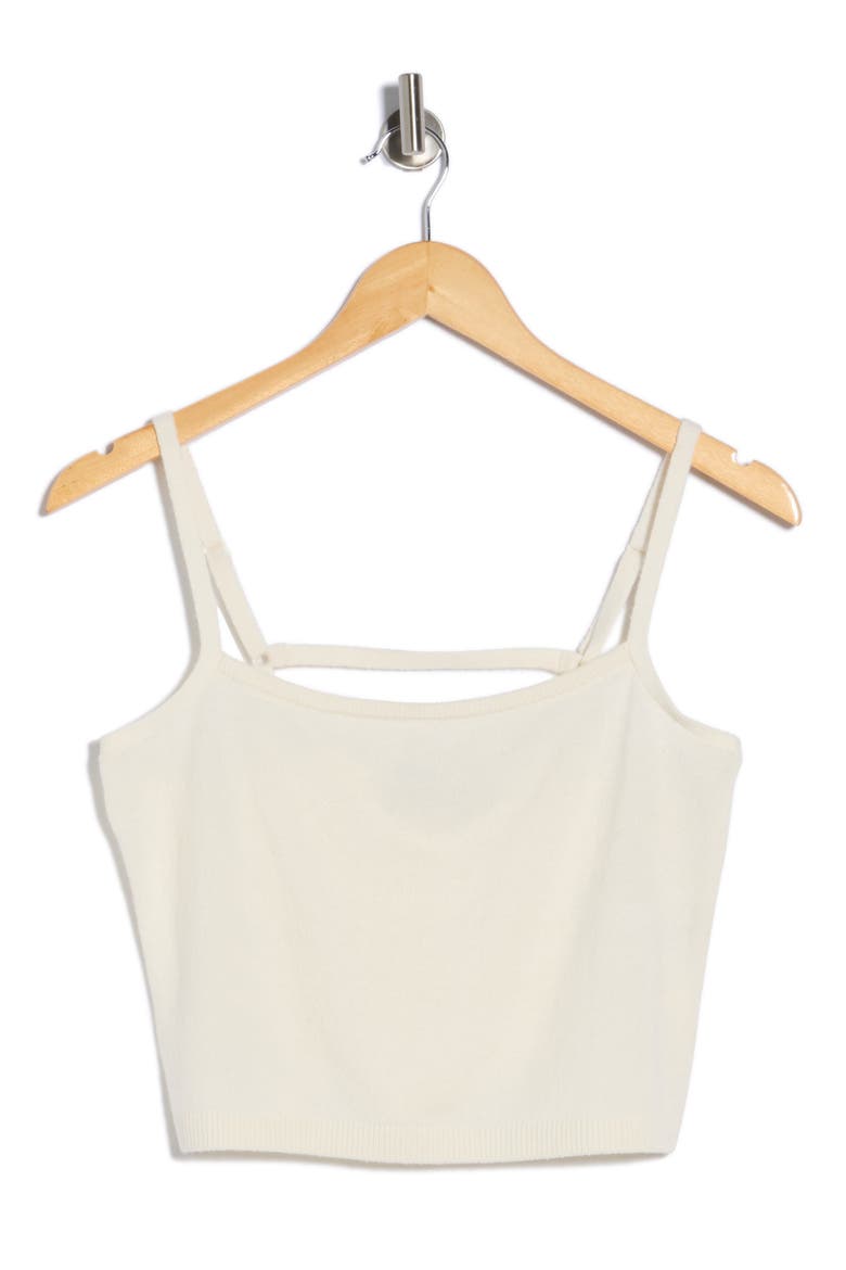 Vance Cashmere Crop Camisole, Alternate, color, IVORY