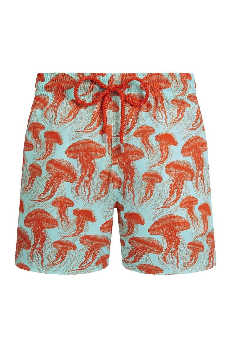 Stretch Short Swim Trunks, Alternate, color, Caribbean