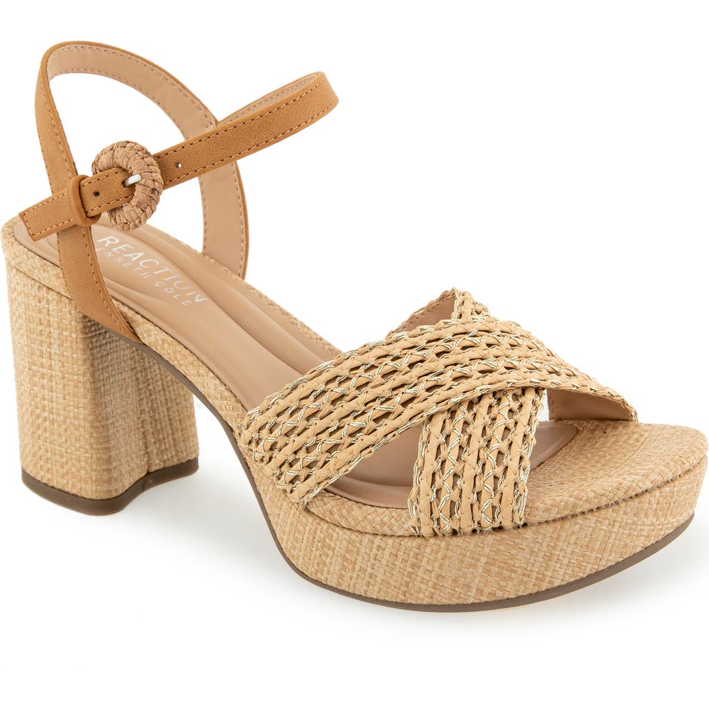 Reaction Kenneth Cole Reeva Platform Sandal In Neutral