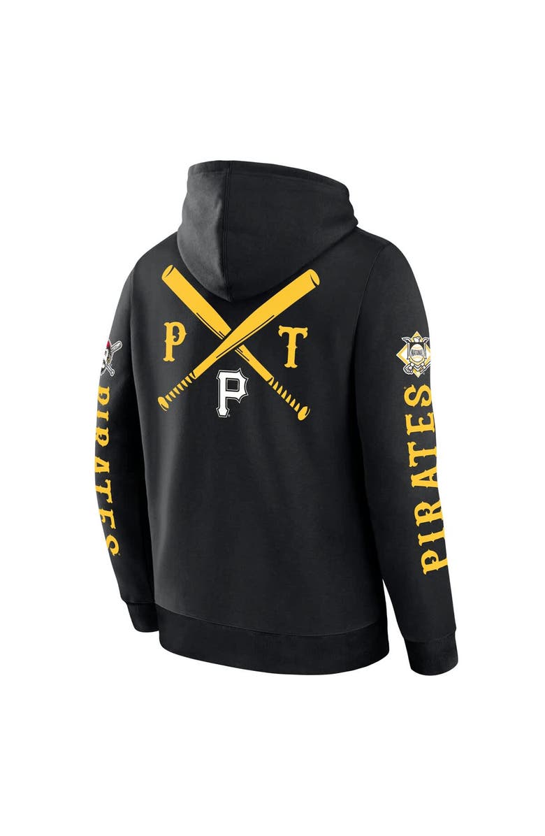 FANATICS Men's Fanatics Black Pittsburgh Pirates Big City Legacy Fleece Pullover Hoodie, Alternate, color, Black