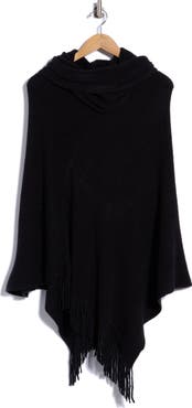 Nanette Lepore Cowl Neck Knit Poncho