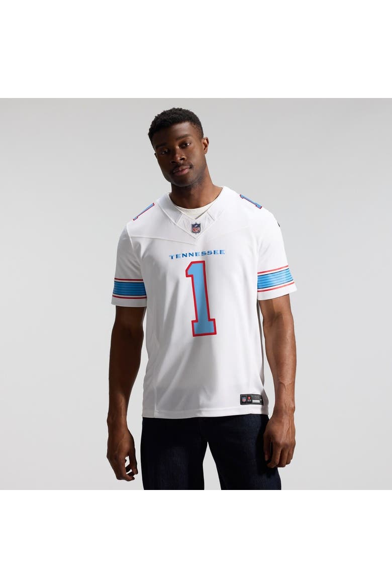 Men's Nike Cameron Ward White Tennessee Titans Vapor F.U.S.E. Stitched Limited Jersey, Alternate, color, White