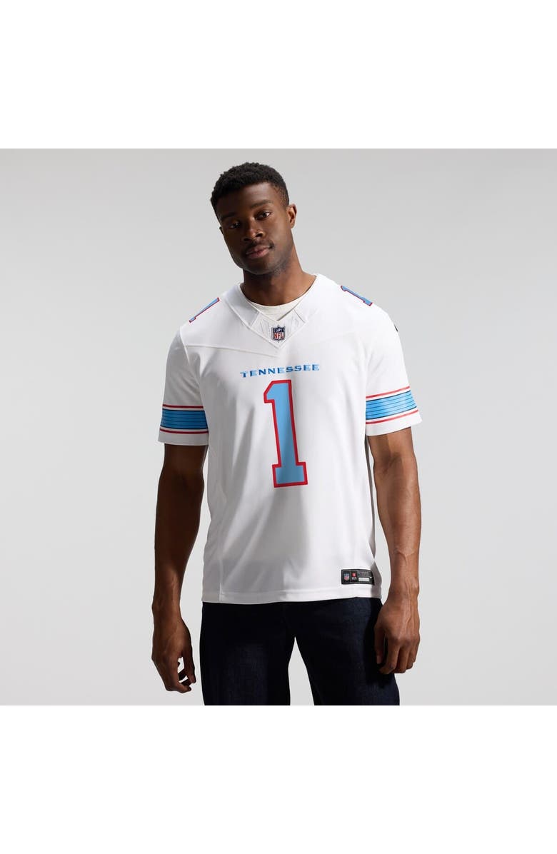 Nike Men's Nike Cameron Ward White Tennessee Titans Vapor F.U.S.E. Stitched Limited Jersey, Alternate, color, White