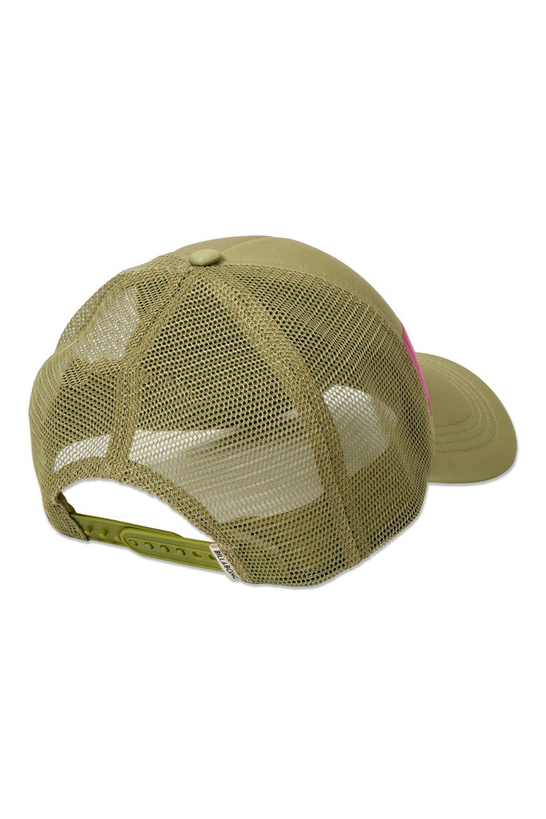 Across Waves Trucker Hat, Alternate, color, CACTUS