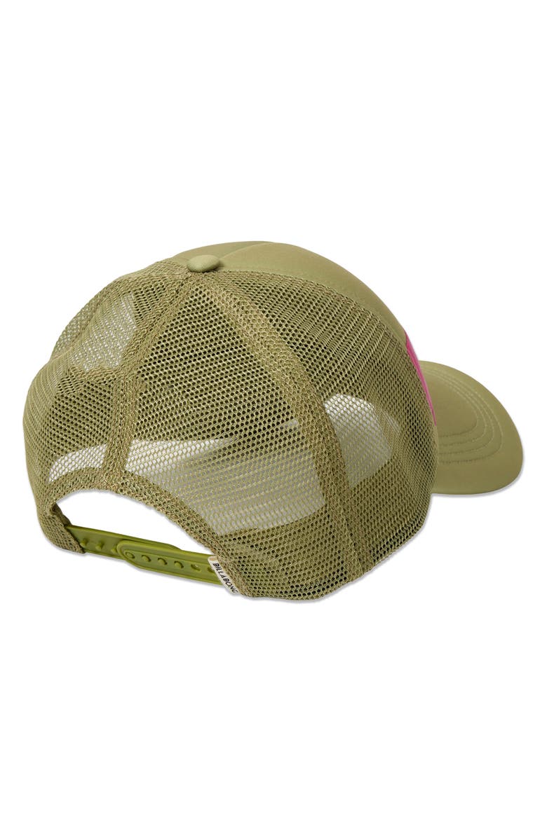 Billabong Across Waves Trucker Hat, Alternate, color, Cactus