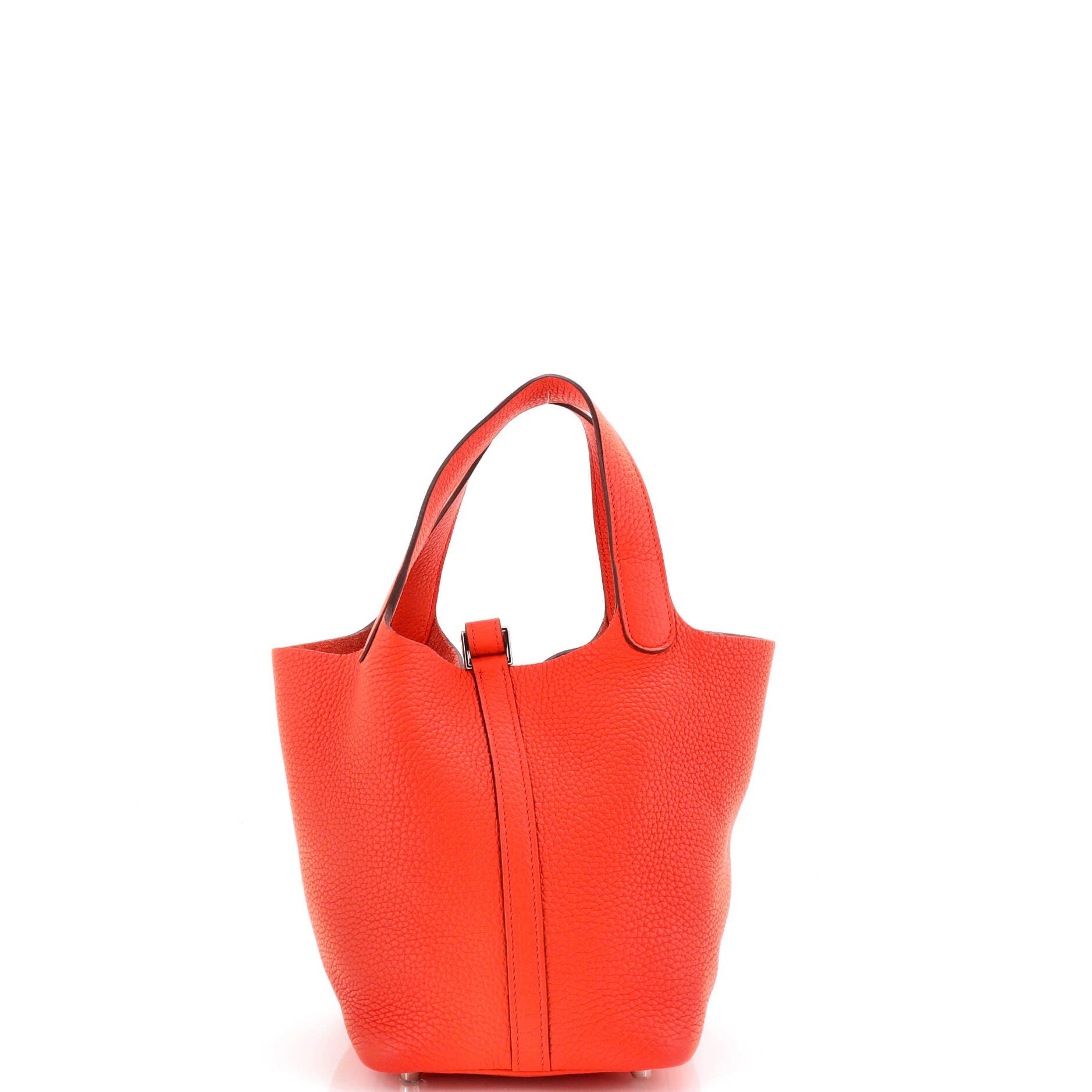 Pre-Owned Hermes Picotin Lock Bag Clemence PM, Alternate, color, Orange Poppy